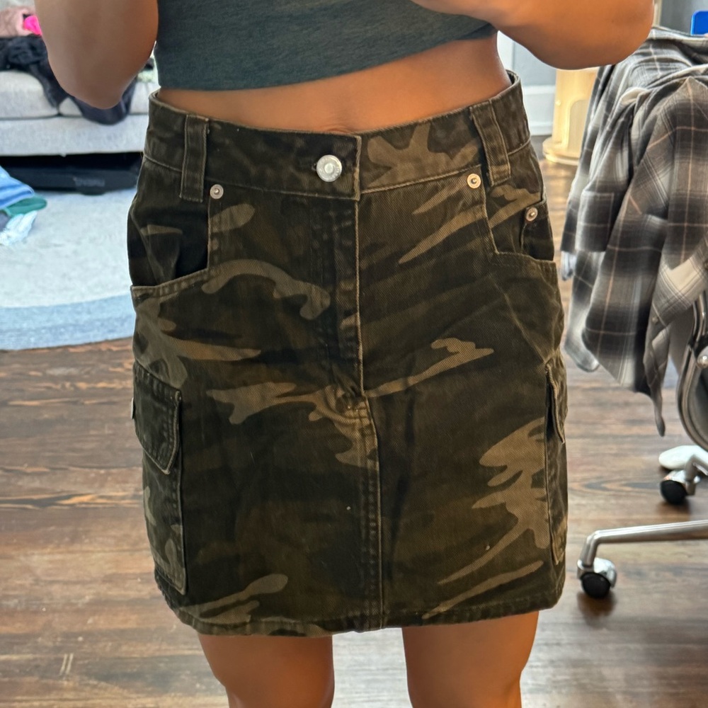Top shop Jean army skirt - size us 4